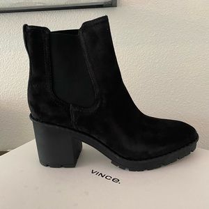 Vince Henderson boot, black suede, size 8.5